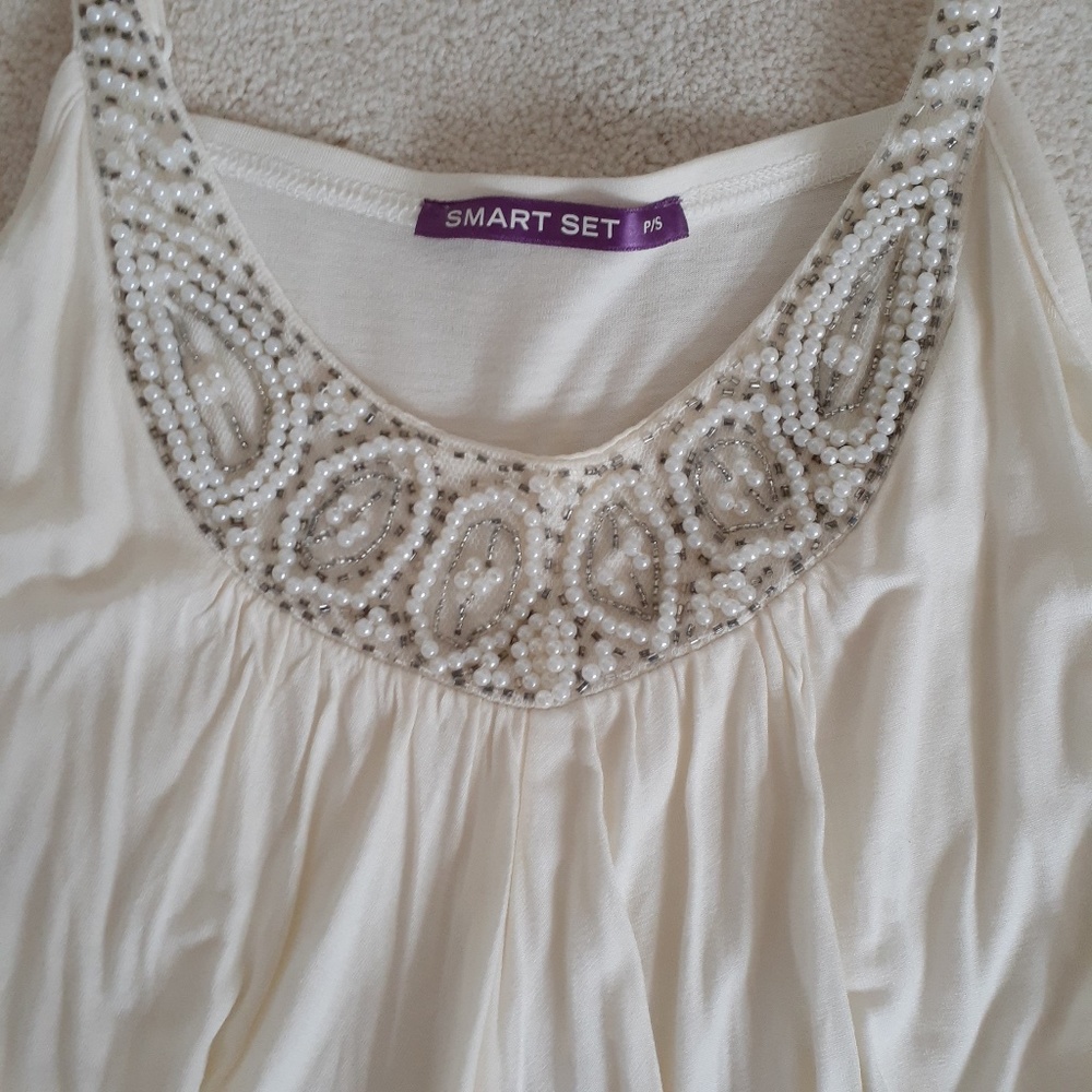 Smart Set Layered Beaded Top - Picture 2 of 8